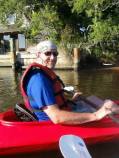 Steve paddling an Ocracoke canal