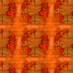 World map fabric by Jade Gordon at Spoonflower