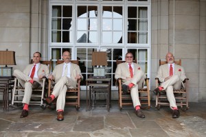 Showing off their socks